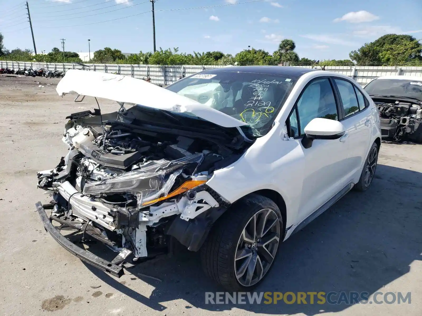 2 Photograph of a damaged car 5YFS4MCE2MP072129 TOYOTA COROLLA 2021