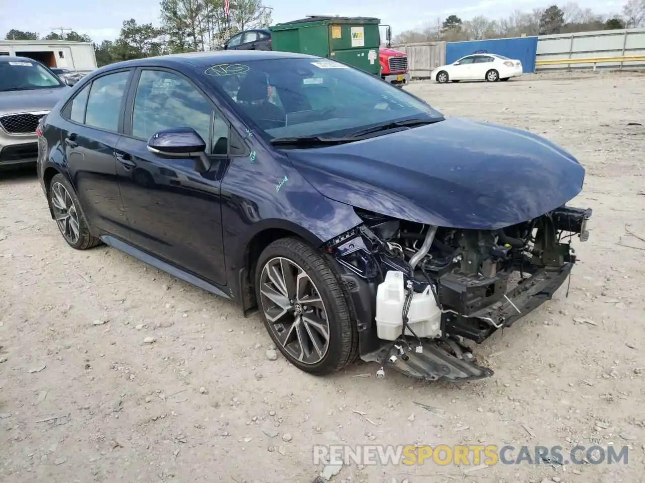 1 Photograph of a damaged car 5YFS4MCE2MP072695 TOYOTA COROLLA 2021