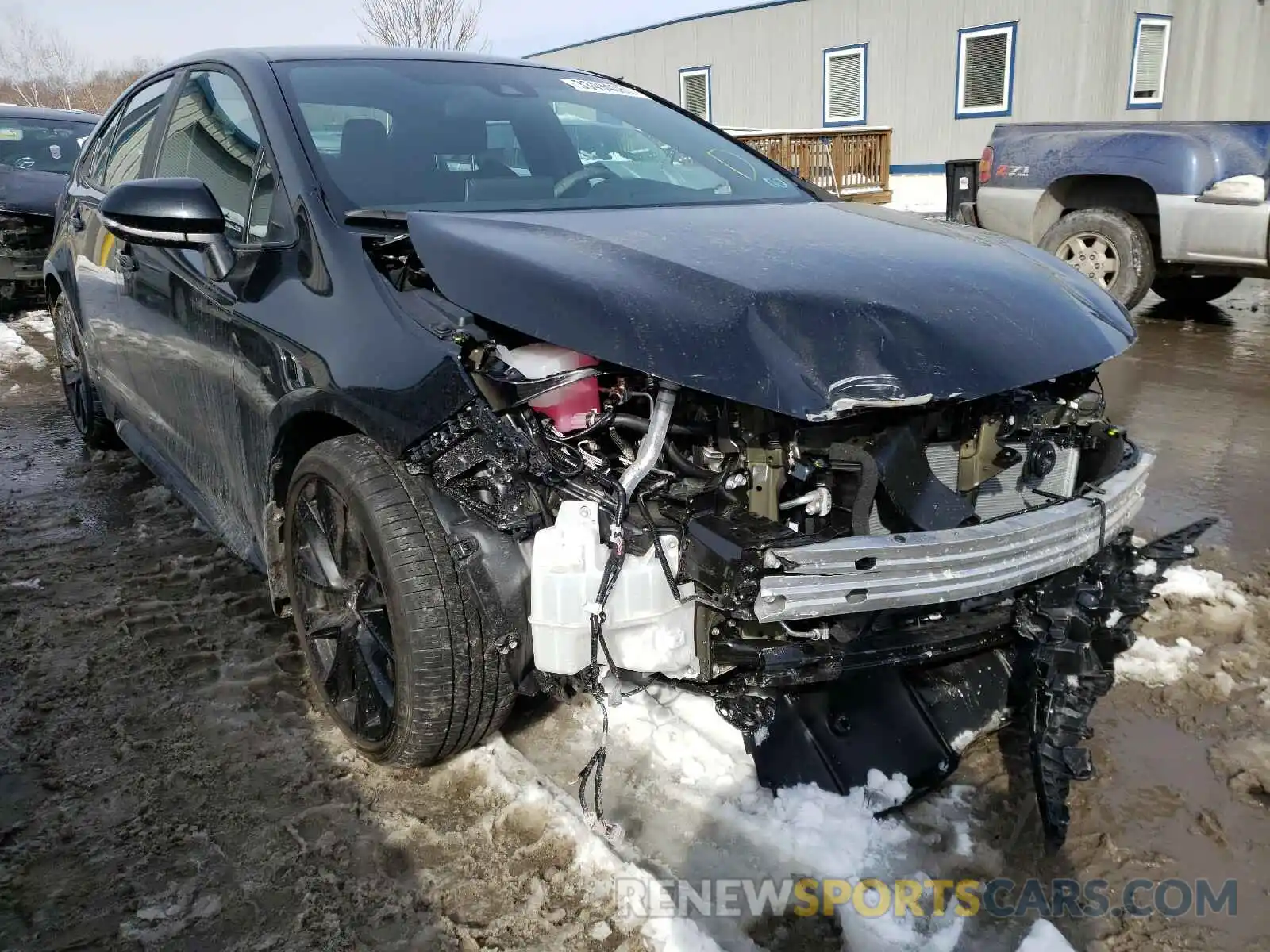 1 Photograph of a damaged car 5YFS4MCE2MP075726 TOYOTA COROLLA 2021