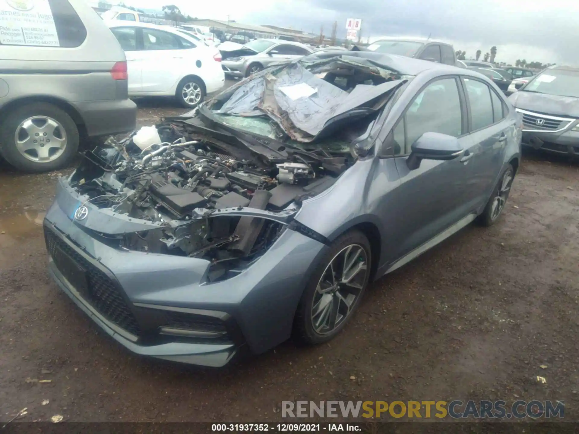 2 Photograph of a damaged car 5YFS4MCE2MP076861 TOYOTA COROLLA 2021