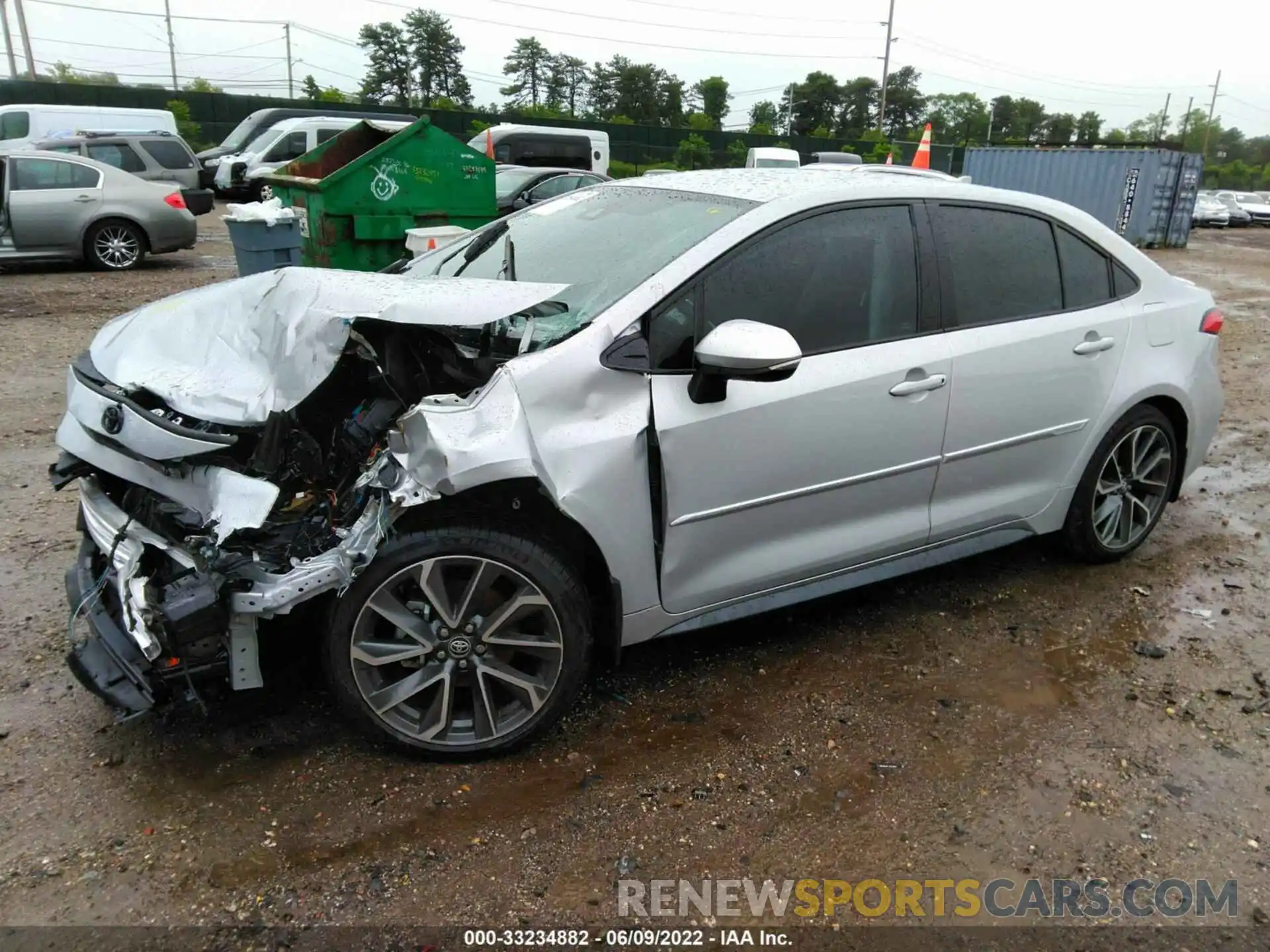 2 Photograph of a damaged car 5YFS4MCE2MP078769 TOYOTA COROLLA 2021