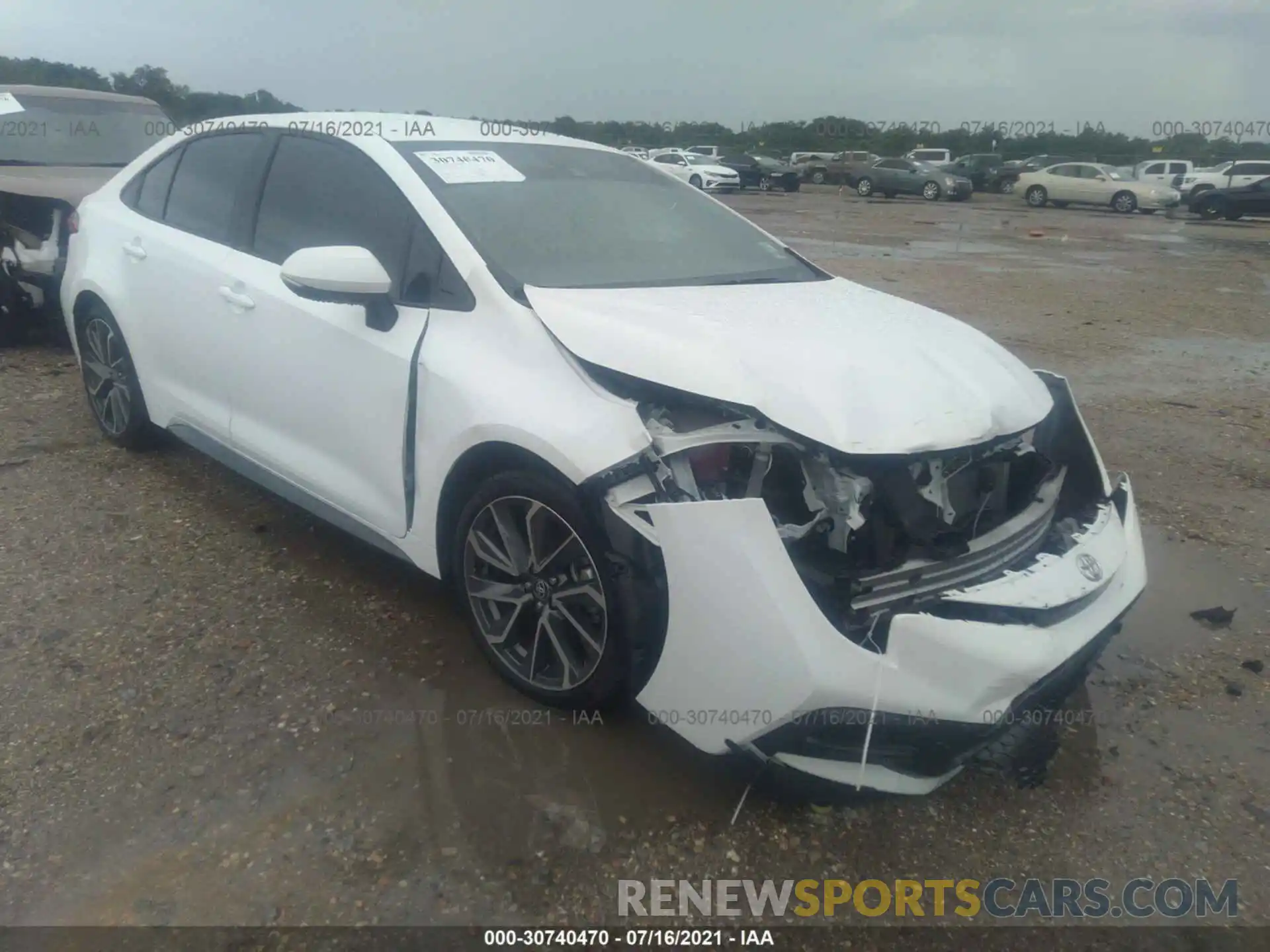 1 Photograph of a damaged car 5YFS4MCE2MP079226 TOYOTA COROLLA 2021