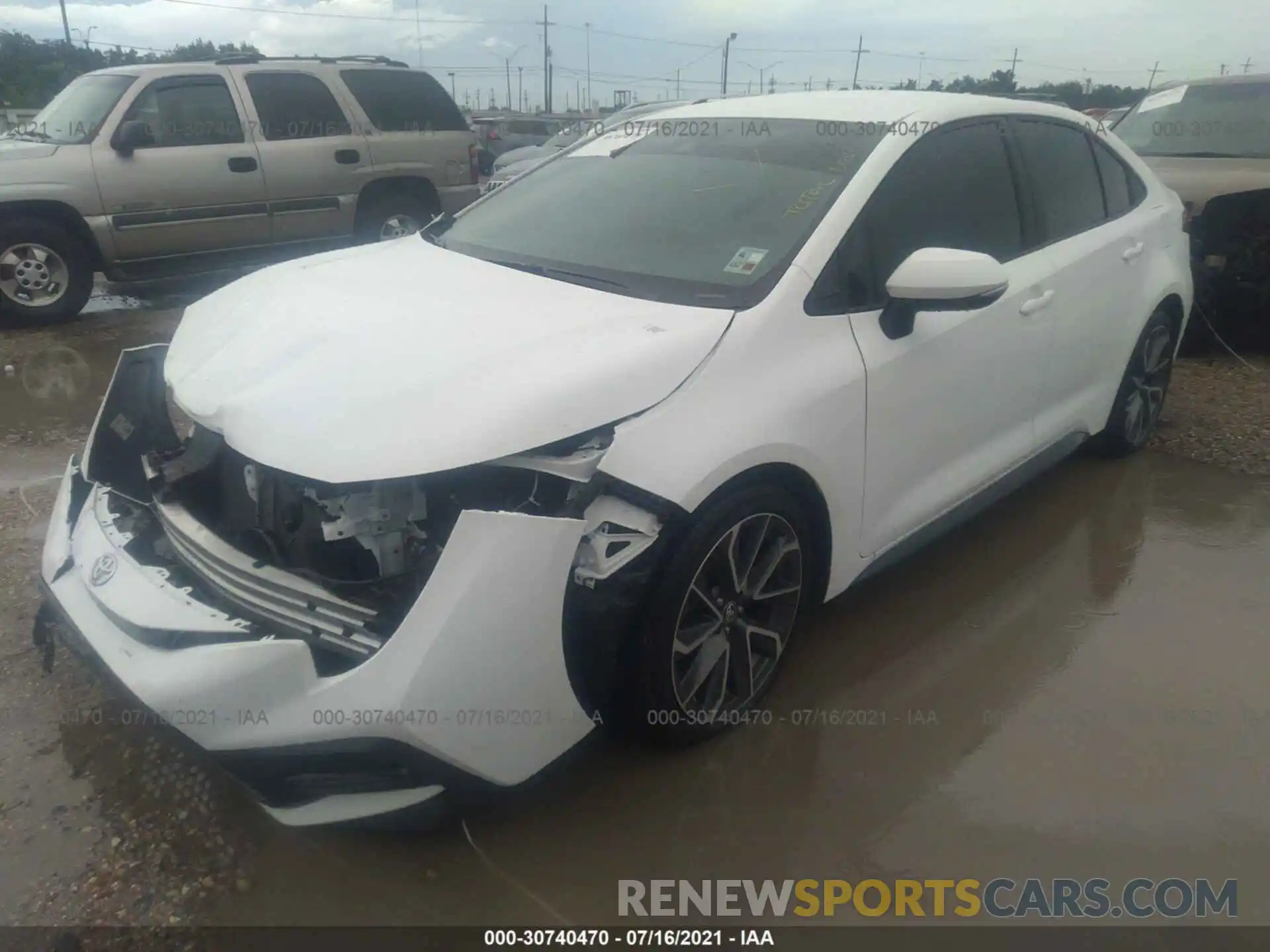 2 Photograph of a damaged car 5YFS4MCE2MP079226 TOYOTA COROLLA 2021