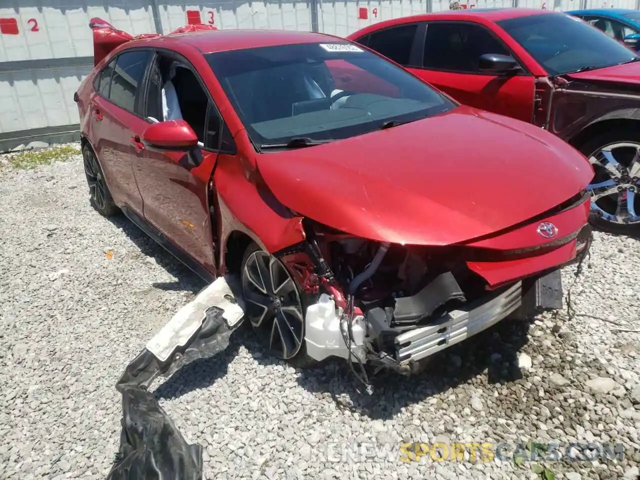 1 Photograph of a damaged car 5YFS4MCE2MP079470 TOYOTA COROLLA 2021