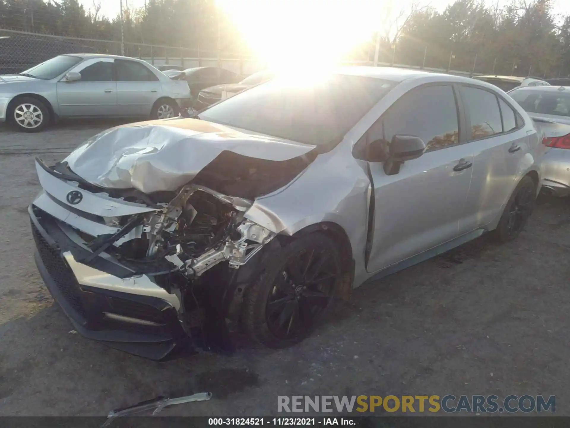 2 Photograph of a damaged car 5YFS4MCE2MP081655 TOYOTA COROLLA 2021