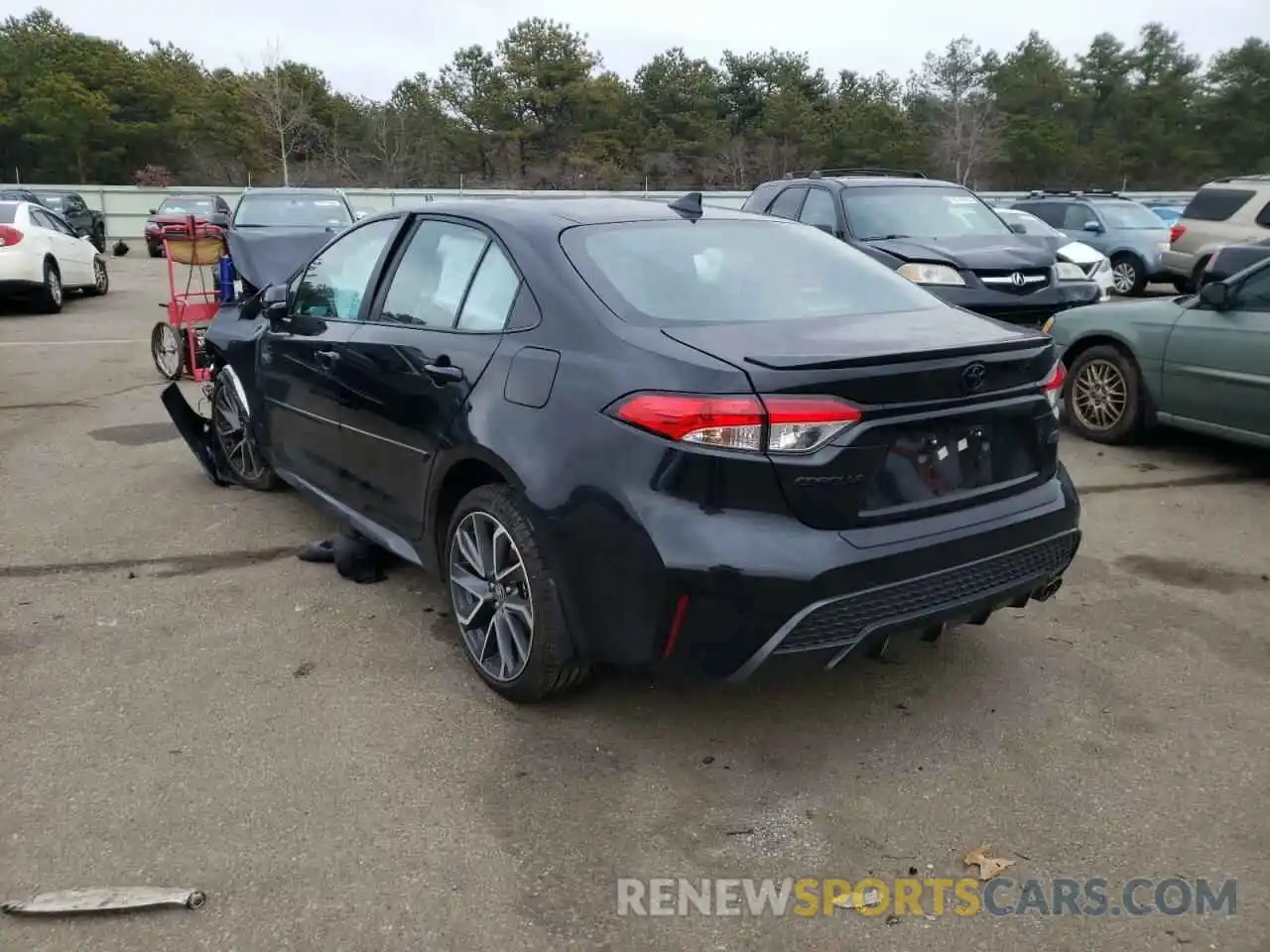 3 Photograph of a damaged car 5YFS4MCE2MP081817 TOYOTA COROLLA 2021