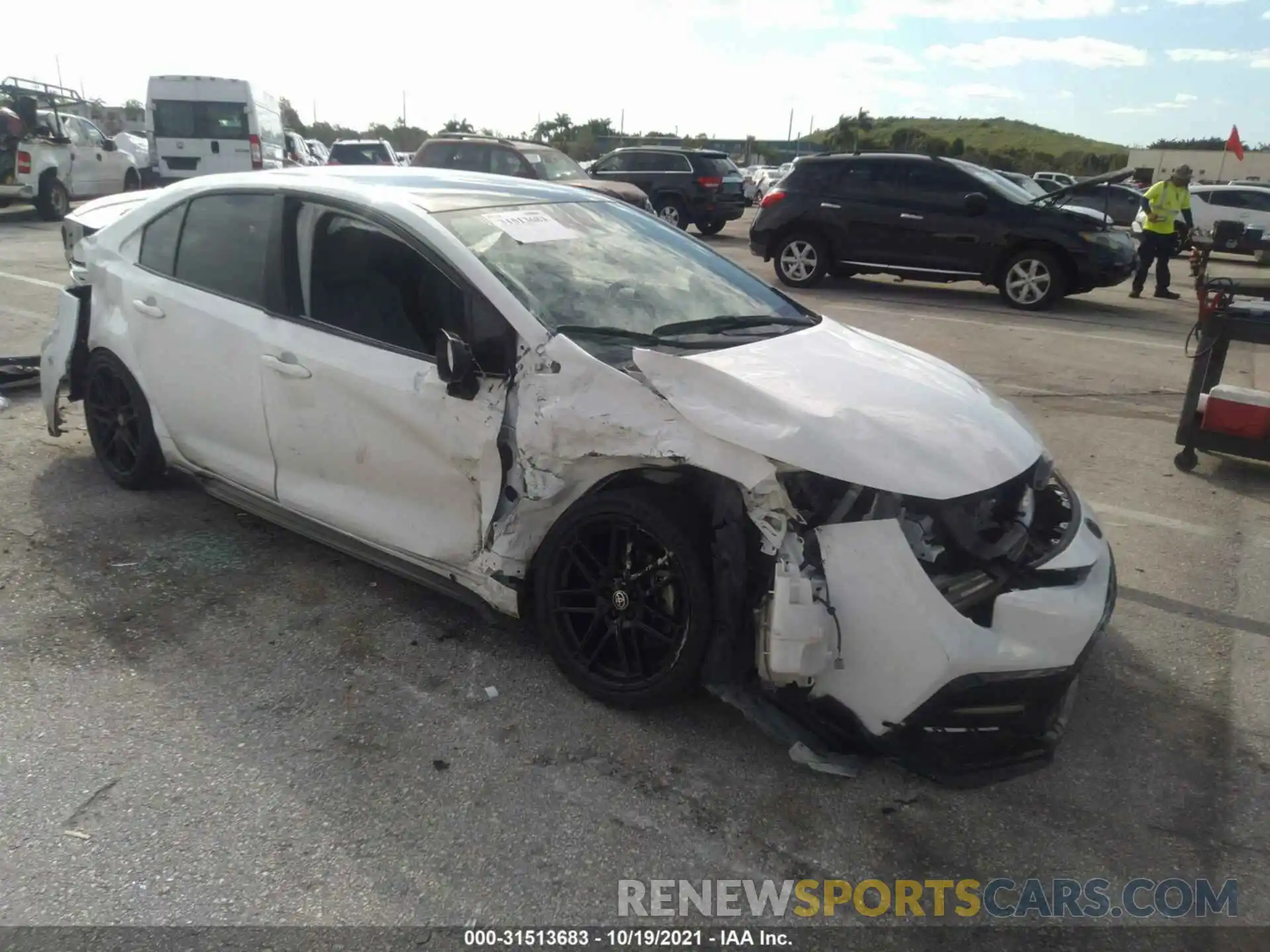 1 Photograph of a damaged car 5YFS4MCE2MP082417 TOYOTA COROLLA 2021