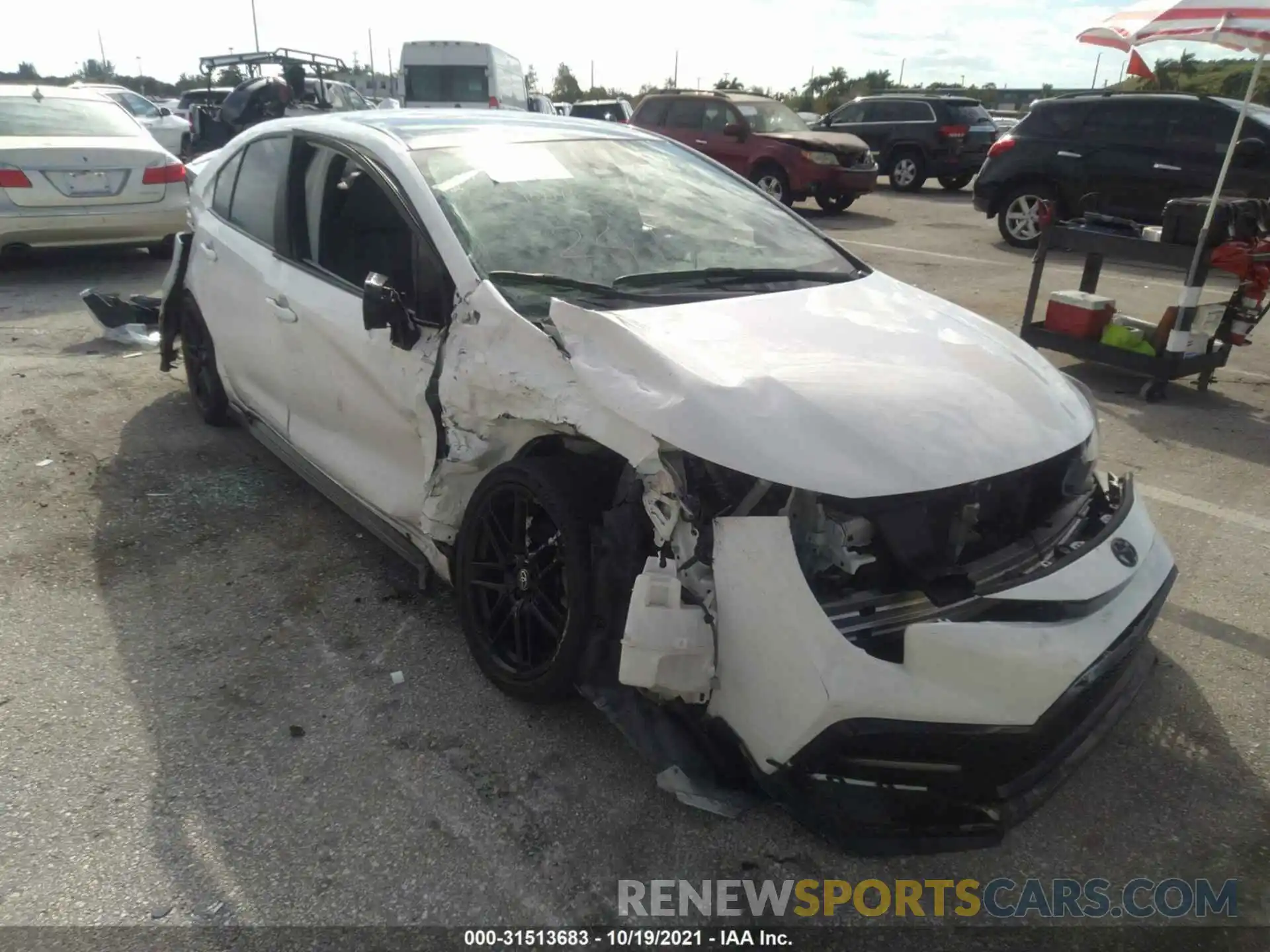 6 Photograph of a damaged car 5YFS4MCE2MP082417 TOYOTA COROLLA 2021