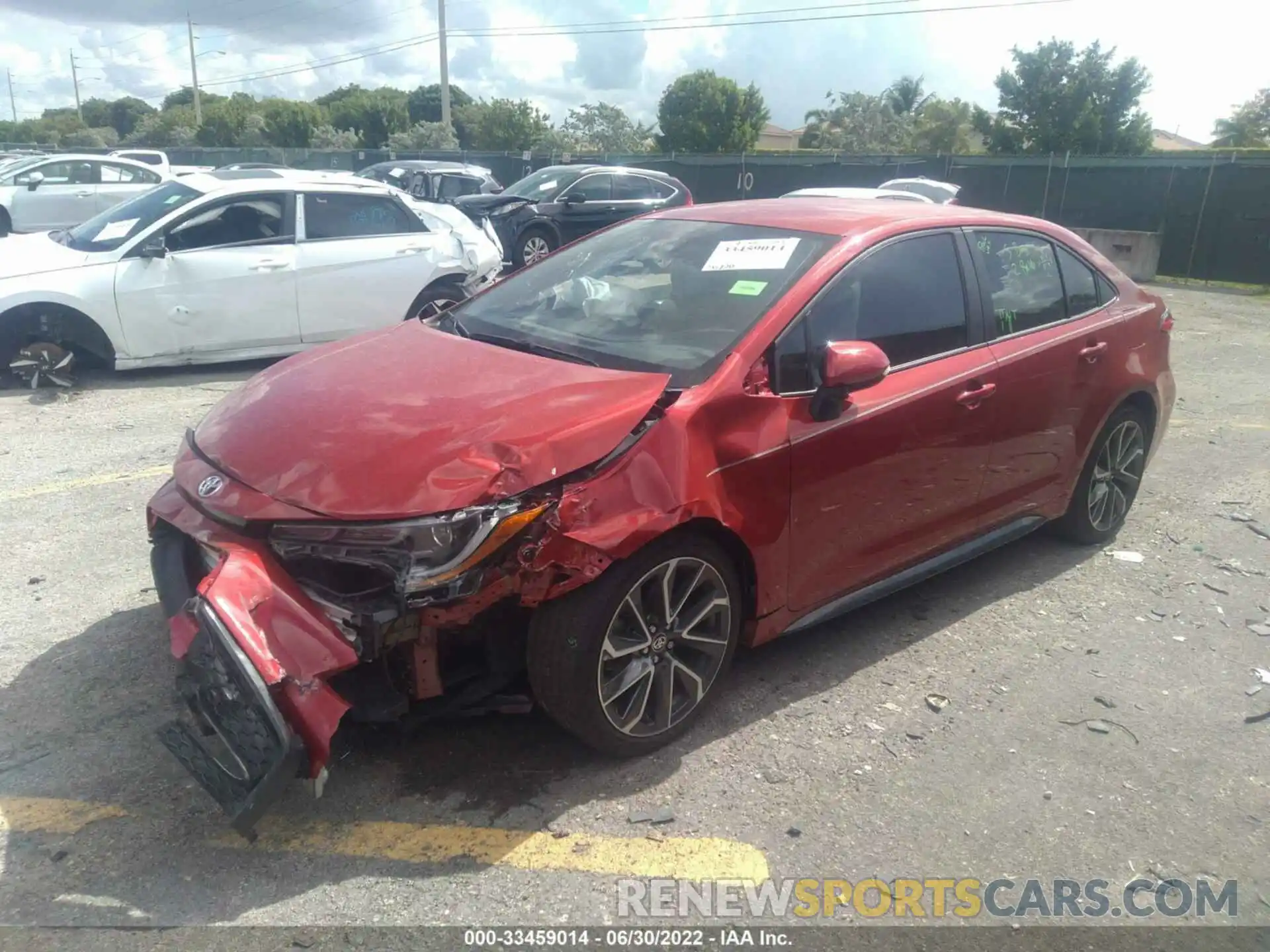 2 Photograph of a damaged car 5YFS4MCE2MP083132 TOYOTA COROLLA 2021