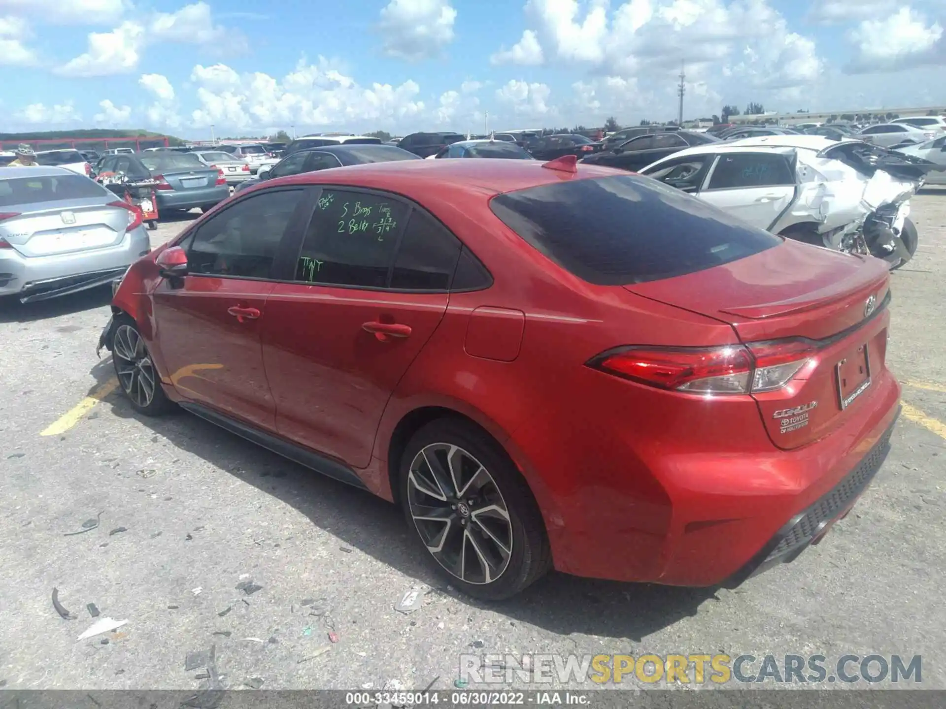 3 Photograph of a damaged car 5YFS4MCE2MP083132 TOYOTA COROLLA 2021