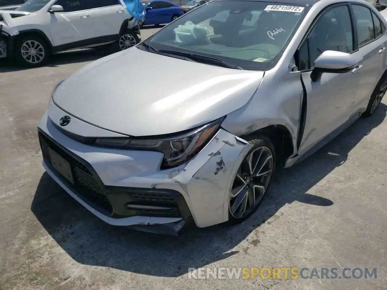 9 Photograph of a damaged car 5YFS4MCE2MP085222 TOYOTA COROLLA 2021