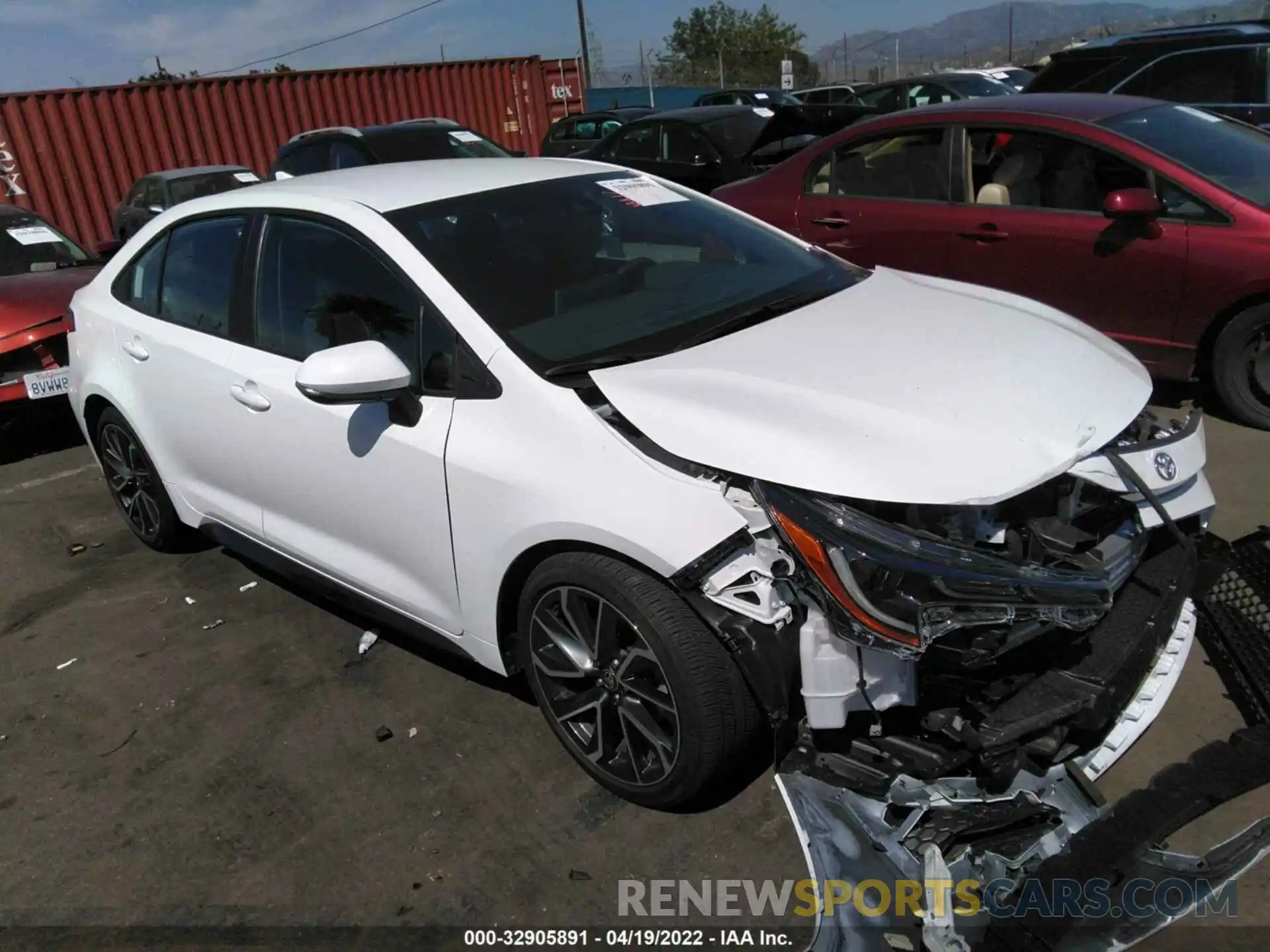 1 Photograph of a damaged car 5YFS4MCE2MP086421 TOYOTA COROLLA 2021