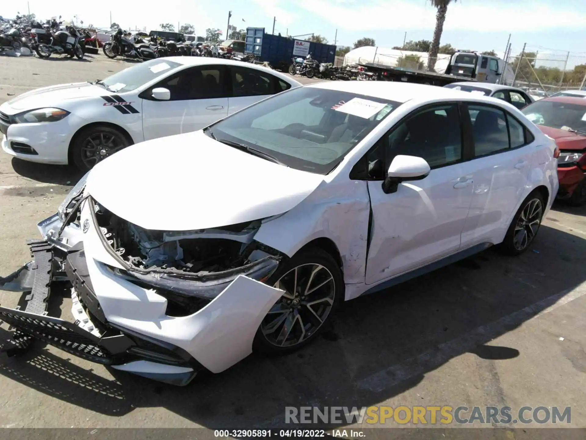 2 Photograph of a damaged car 5YFS4MCE2MP086421 TOYOTA COROLLA 2021