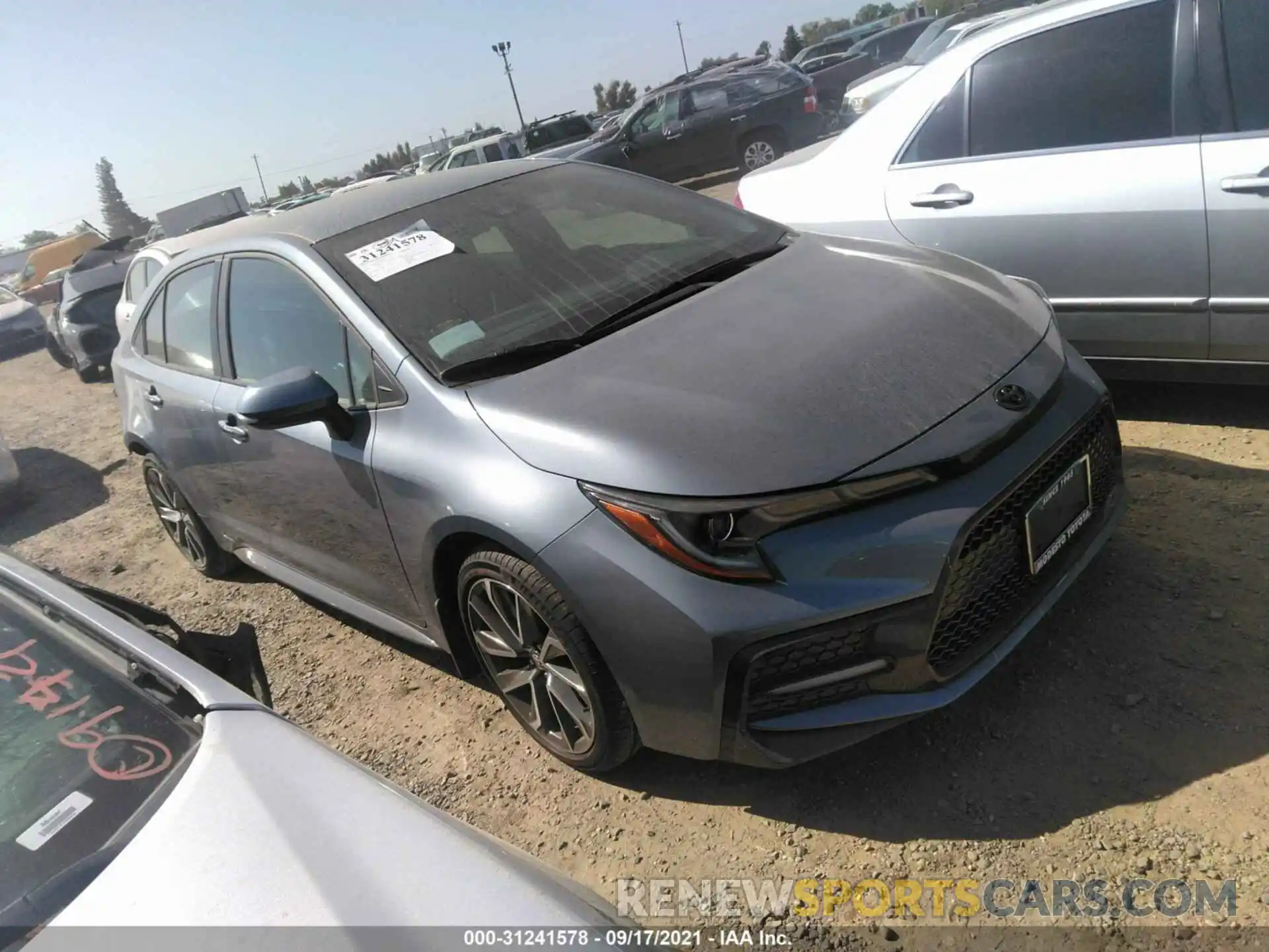 1 Photograph of a damaged car 5YFS4MCE2MP094857 TOYOTA COROLLA 2021