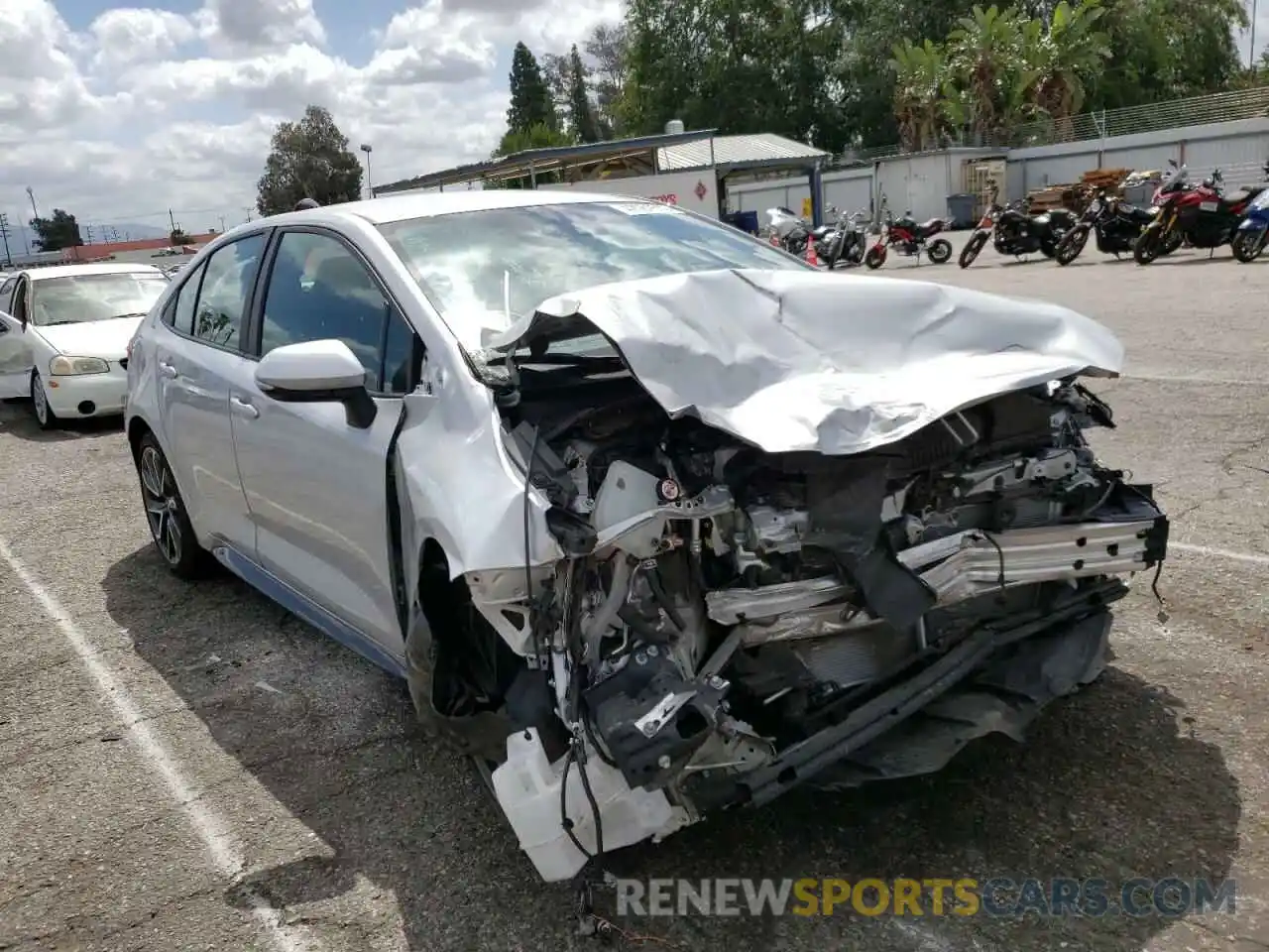 1 Photograph of a damaged car 5YFS4MCE2MP097564 TOYOTA COROLLA 2021