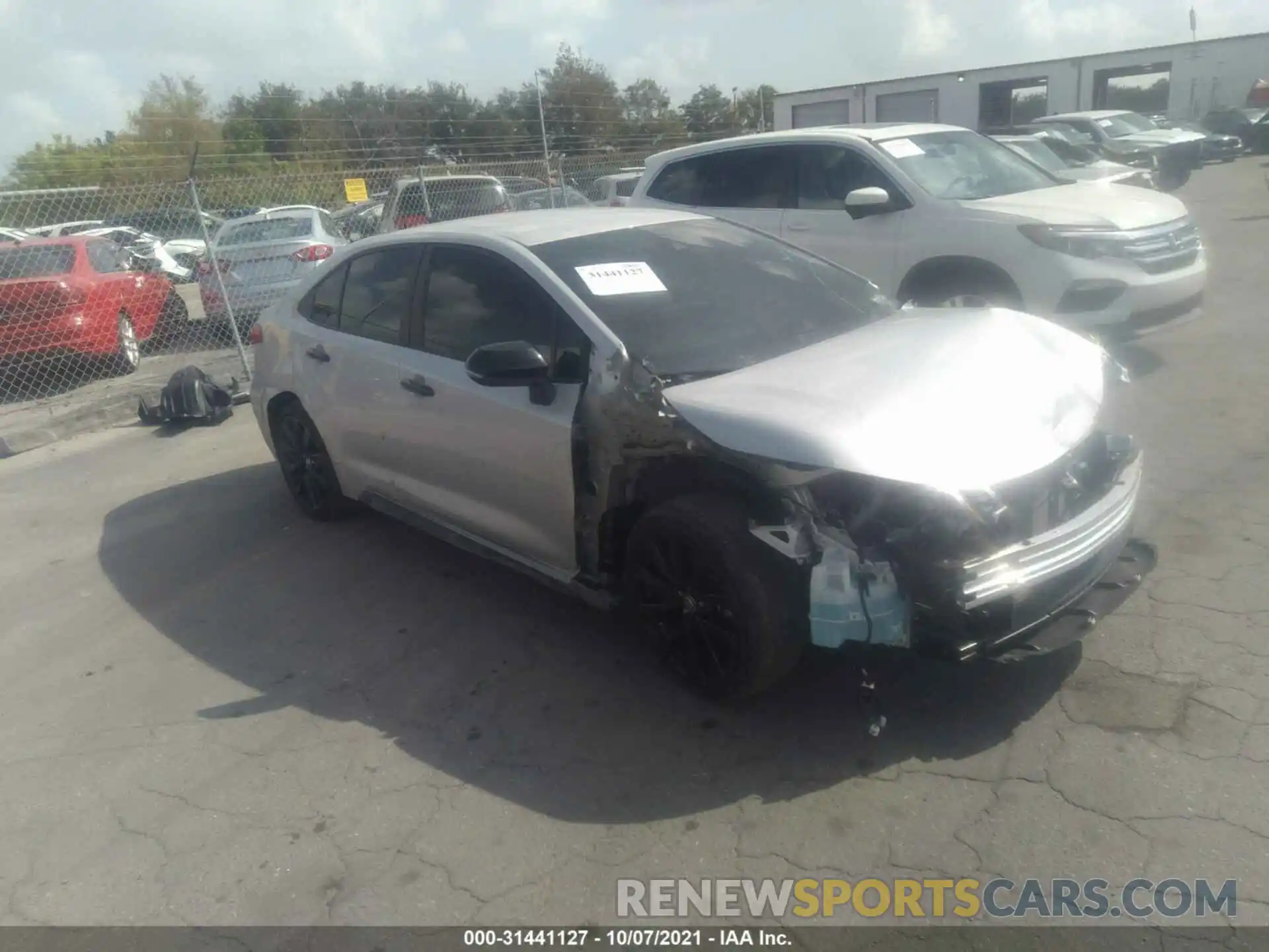 1 Photograph of a damaged car 5YFS4MCE3MP057994 TOYOTA COROLLA 2021