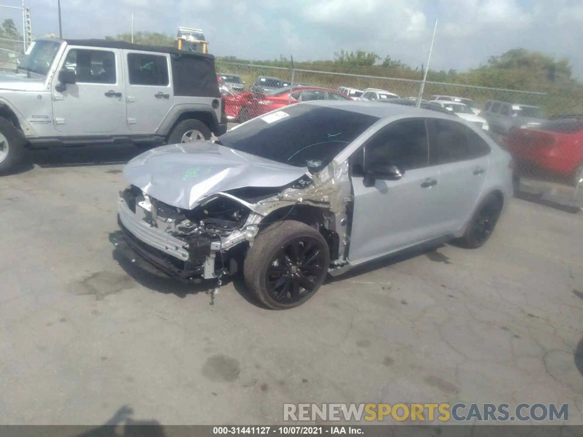 2 Photograph of a damaged car 5YFS4MCE3MP057994 TOYOTA COROLLA 2021