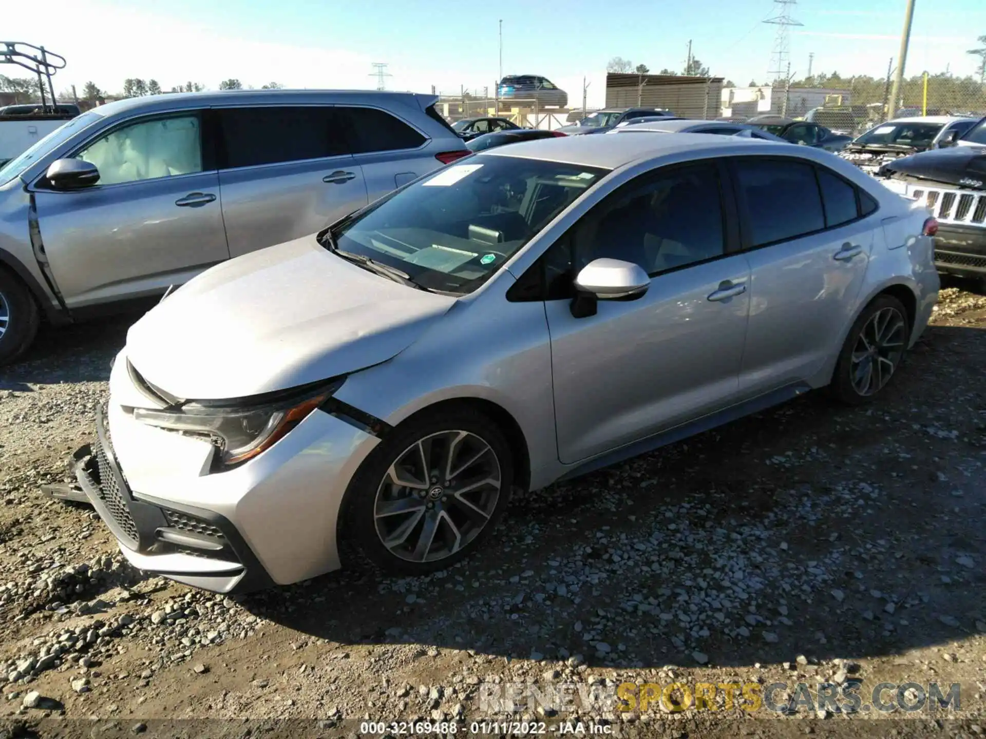 2 Photograph of a damaged car 5YFS4MCE3MP060751 TOYOTA COROLLA 2021