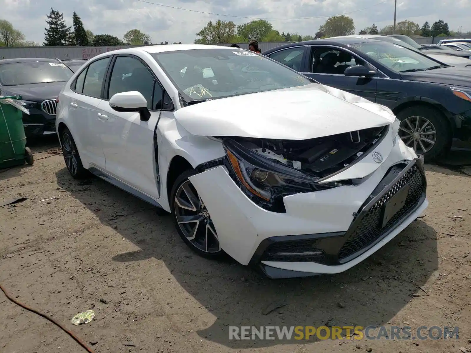 1 Photograph of a damaged car 5YFS4MCE3MP061527 TOYOTA COROLLA 2021