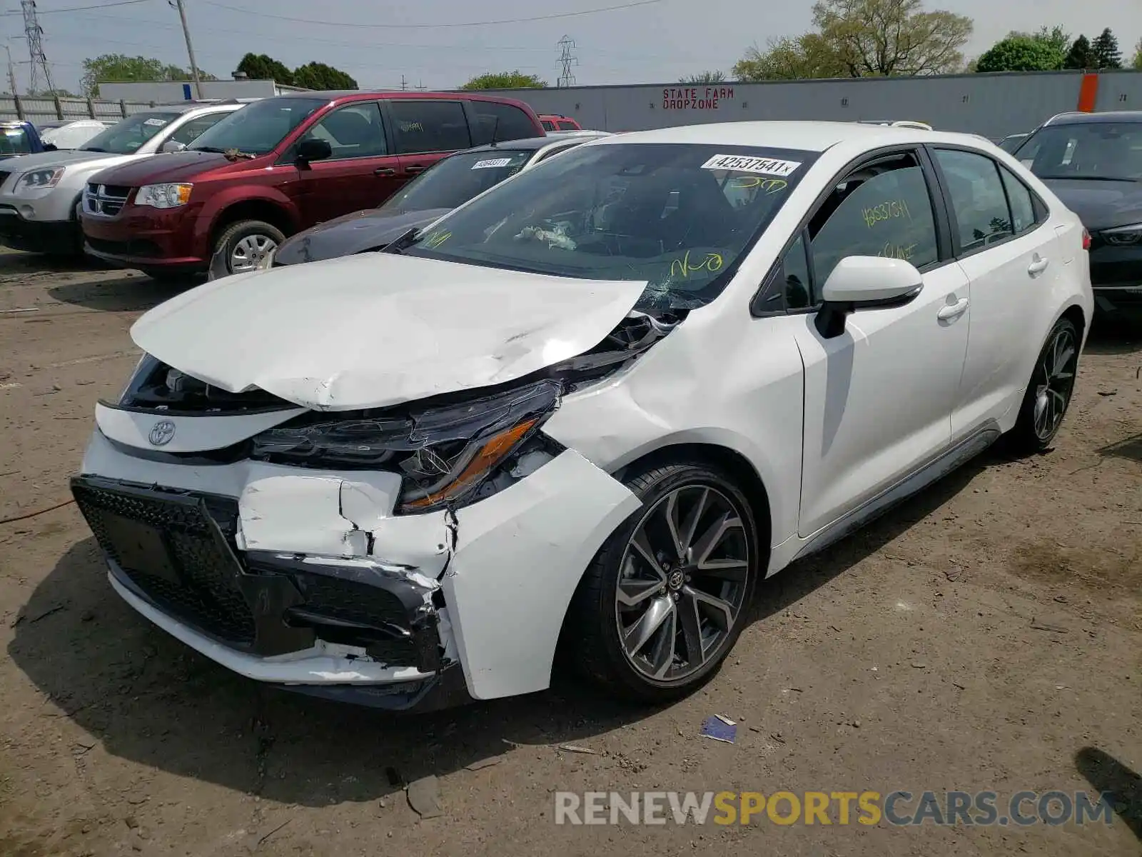 2 Photograph of a damaged car 5YFS4MCE3MP061527 TOYOTA COROLLA 2021