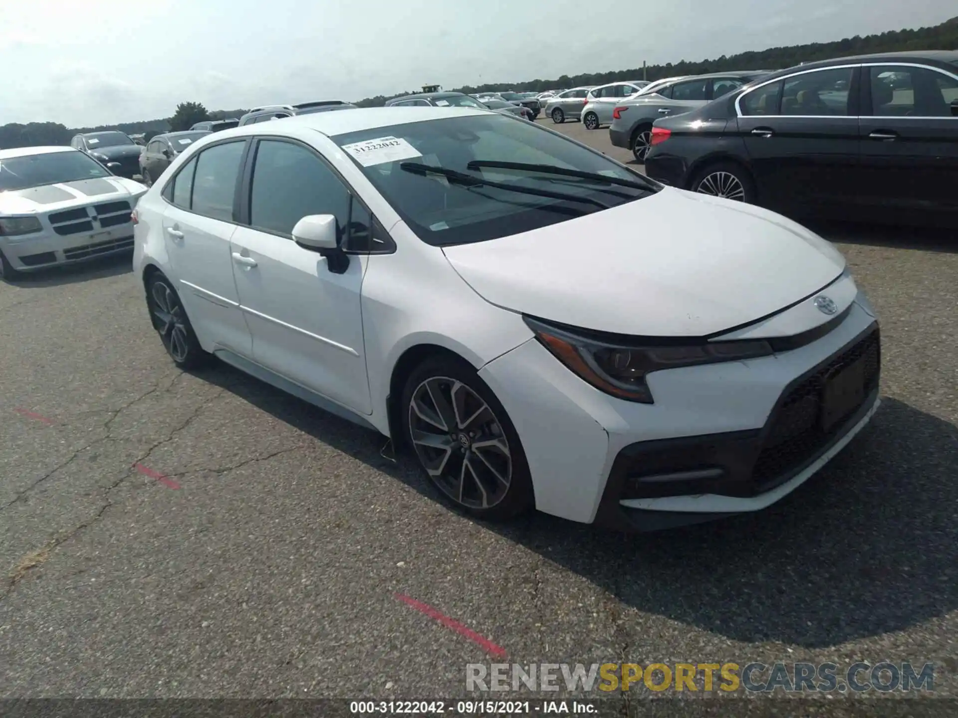 1 Photograph of a damaged car 5YFS4MCE3MP061754 TOYOTA COROLLA 2021