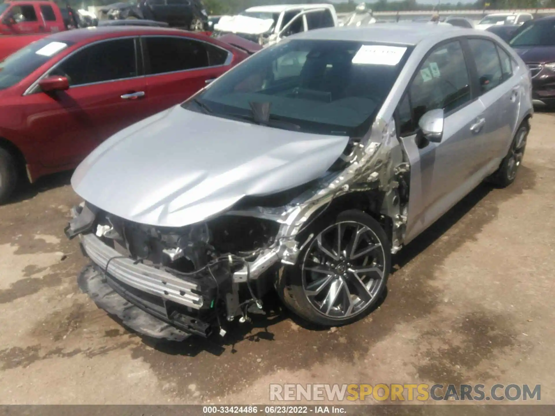 2 Photograph of a damaged car 5YFS4MCE3MP063200 TOYOTA COROLLA 2021