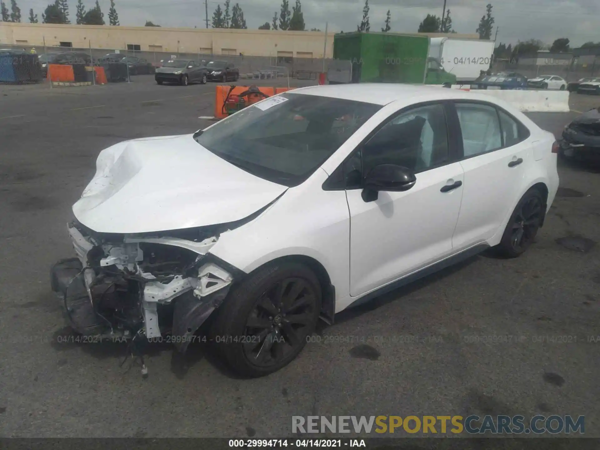 2 Photograph of a damaged car 5YFS4MCE3MP064041 TOYOTA COROLLA 2021