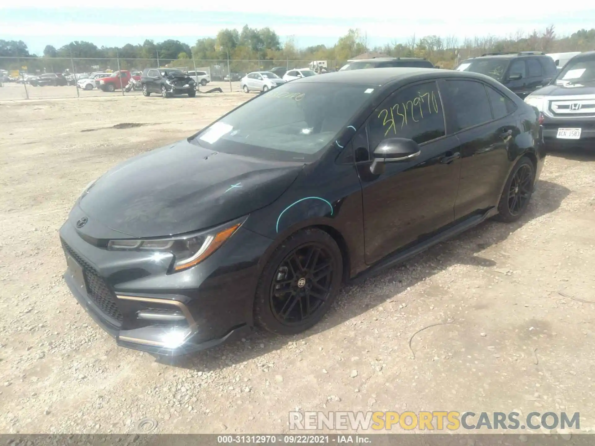 2 Photograph of a damaged car 5YFS4MCE3MP066758 TOYOTA COROLLA 2021