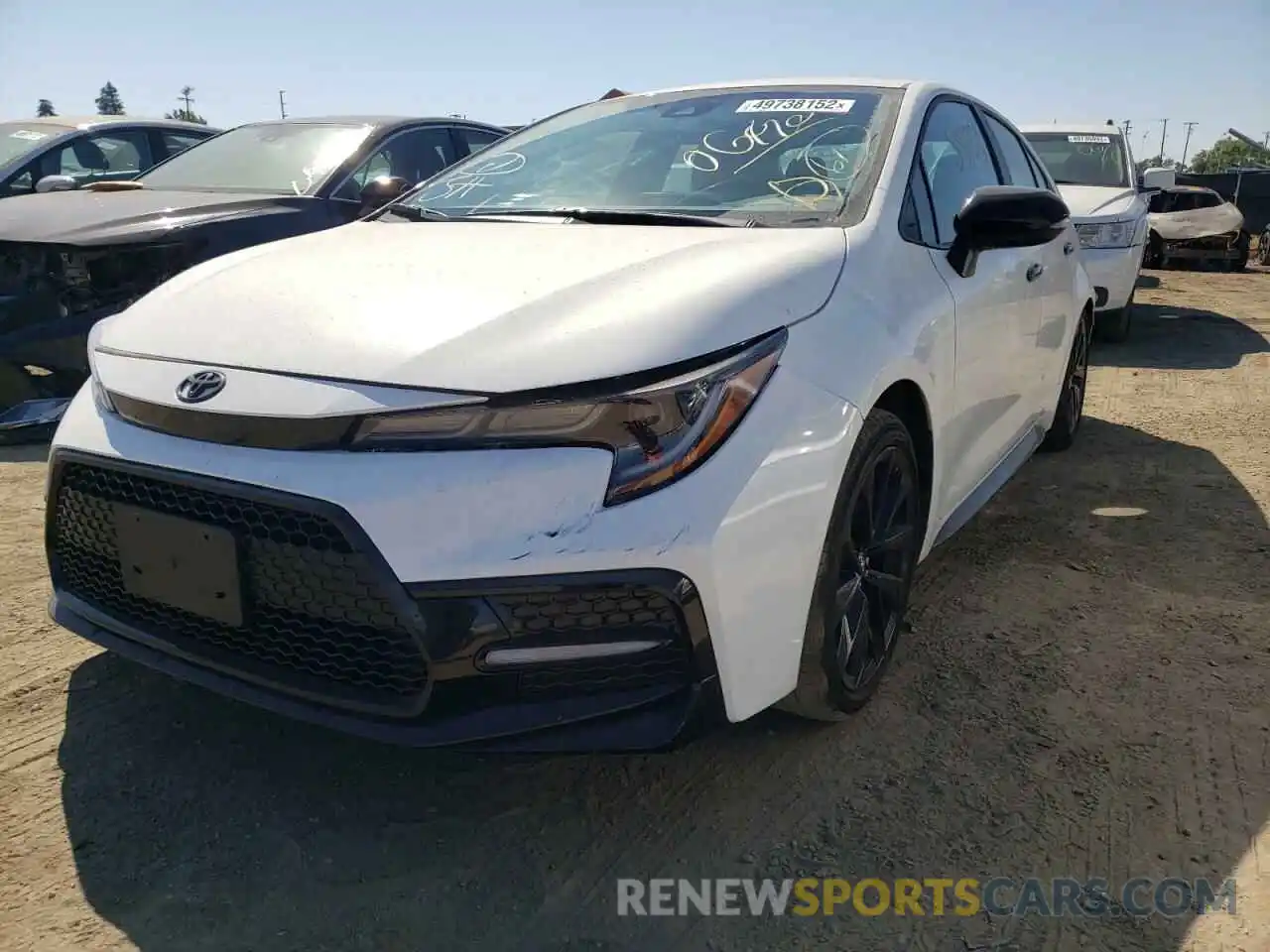 2 Photograph of a damaged car 5YFS4MCE3MP068123 TOYOTA COROLLA 2021