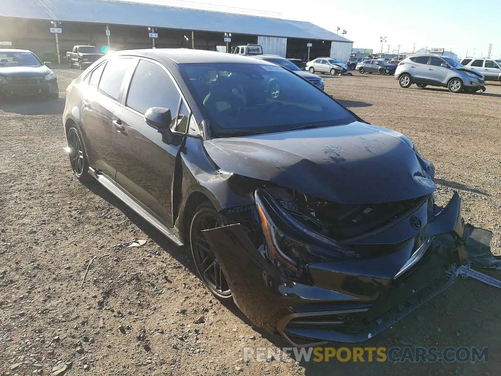 1 Photograph of a damaged car 5YFS4MCE3MP070390 TOYOTA COROLLA 2021