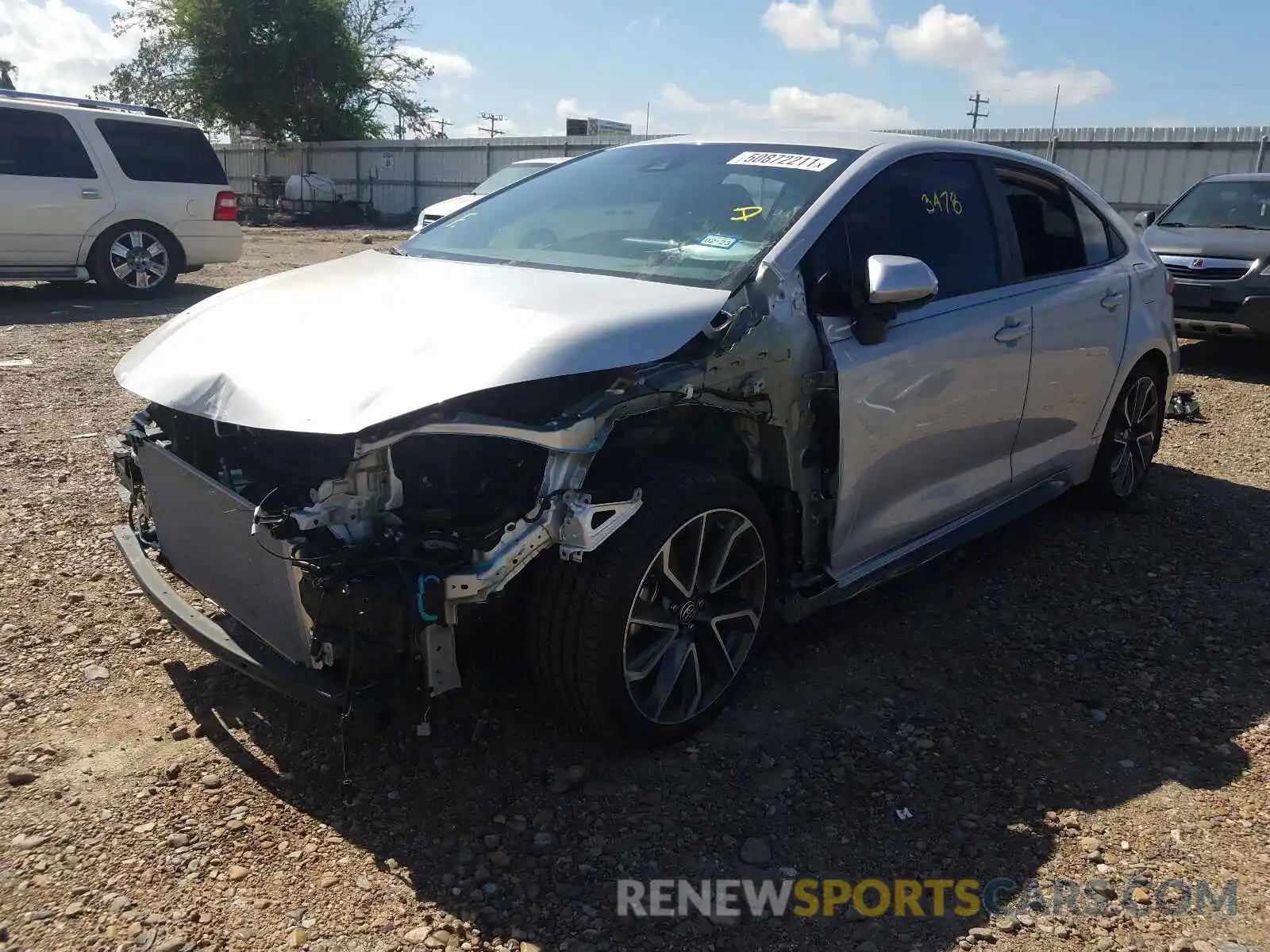 2 Photograph of a damaged car 5YFS4MCE3MP071426 TOYOTA COROLLA 2021