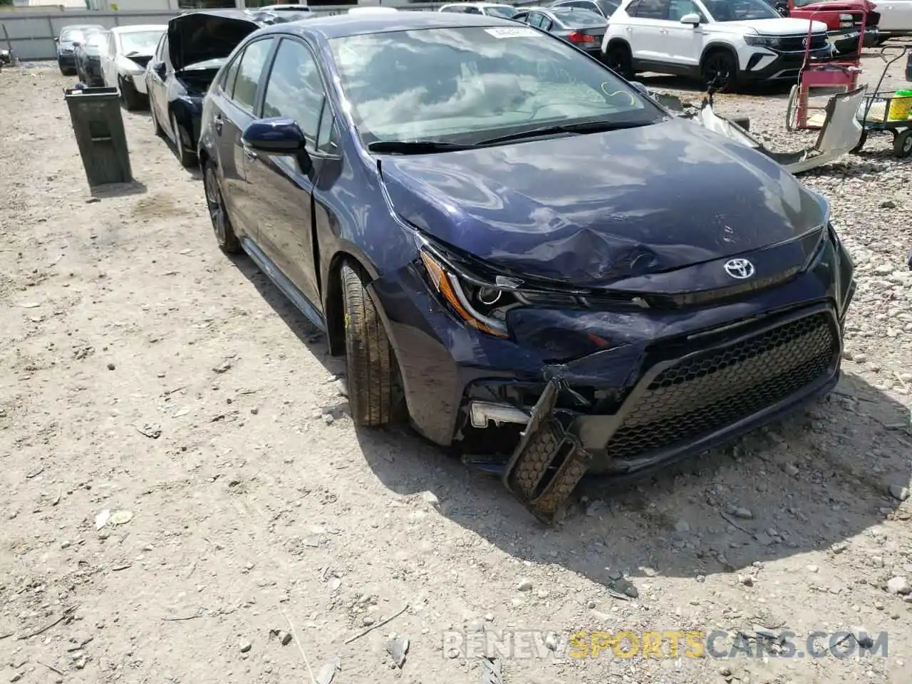 1 Photograph of a damaged car 5YFS4MCE3MP071443 TOYOTA COROLLA 2021