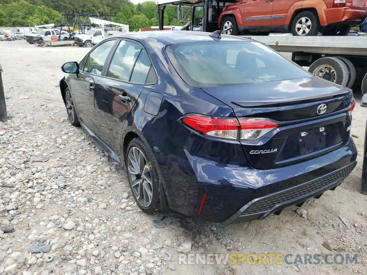 3 Photograph of a damaged car 5YFS4MCE3MP071443 TOYOTA COROLLA 2021