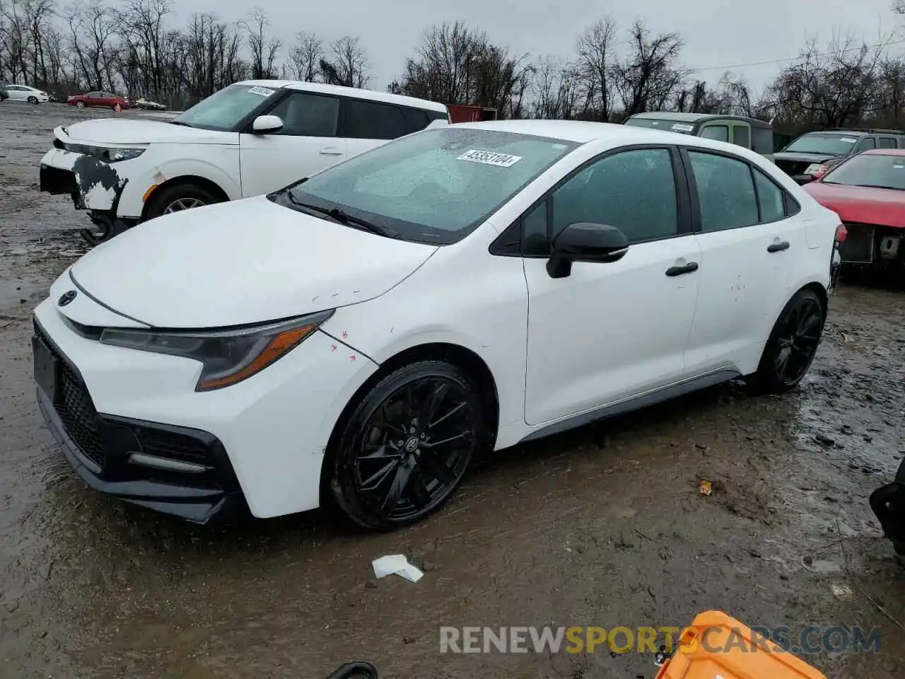 1 Photograph of a damaged car 5YFS4MCE3MP072186 TOYOTA COROLLA 2021