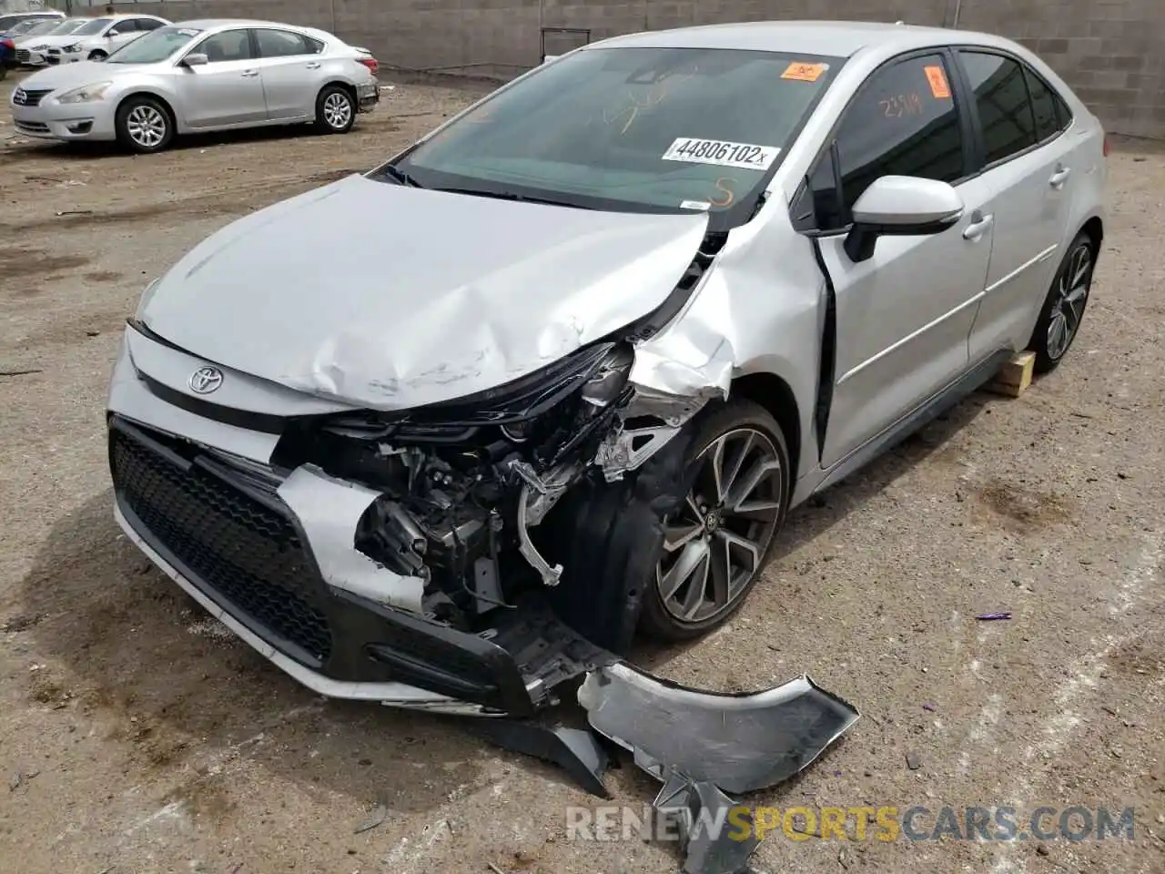 2 Photograph of a damaged car 5YFS4MCE3MP076321 TOYOTA COROLLA 2021