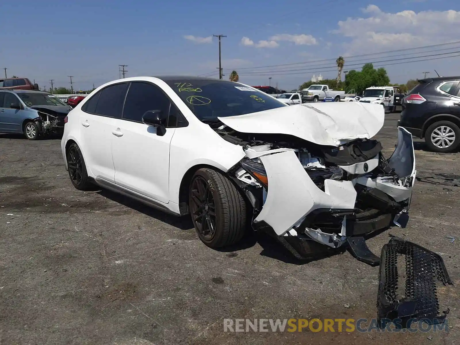 1 Photograph of a damaged car 5YFS4MCE3MP081258 TOYOTA COROLLA 2021