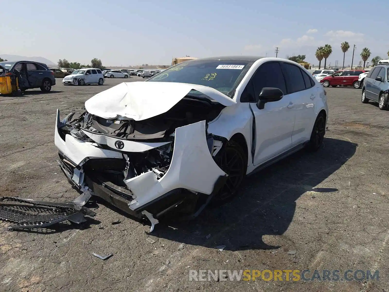 2 Photograph of a damaged car 5YFS4MCE3MP081258 TOYOTA COROLLA 2021