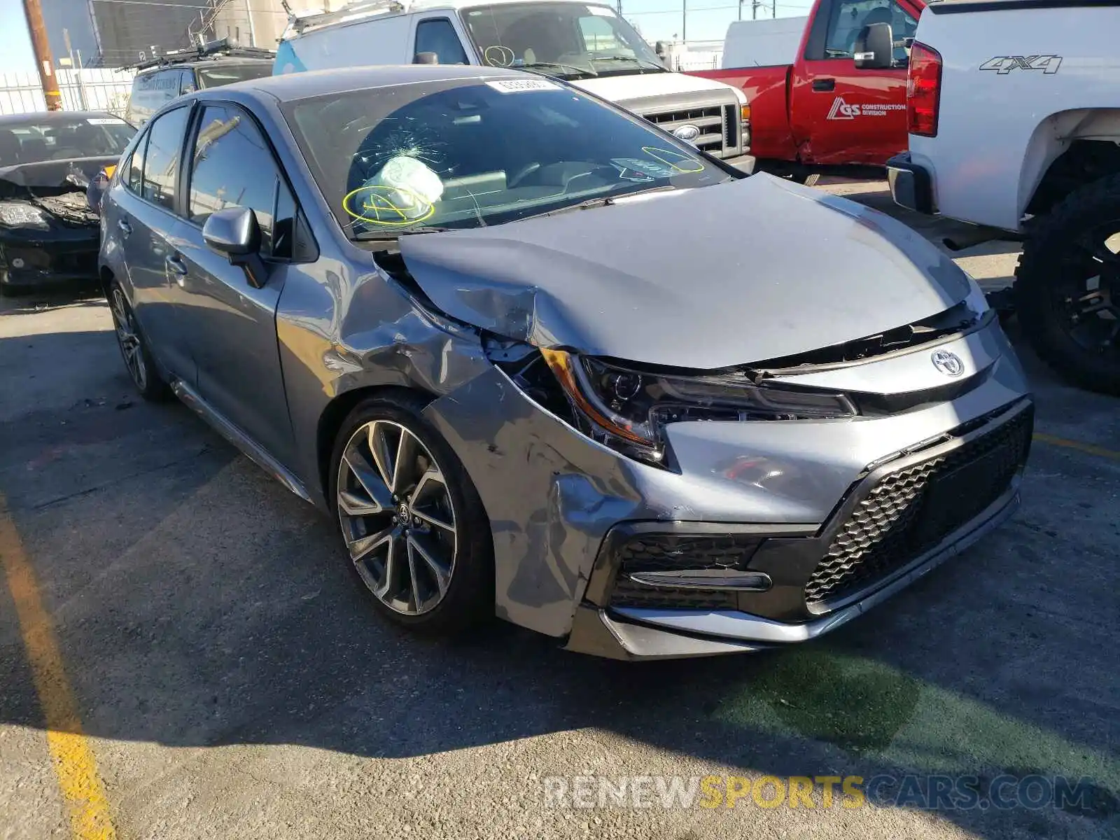 1 Photograph of a damaged car 5YFS4MCE3MP082135 TOYOTA COROLLA 2021