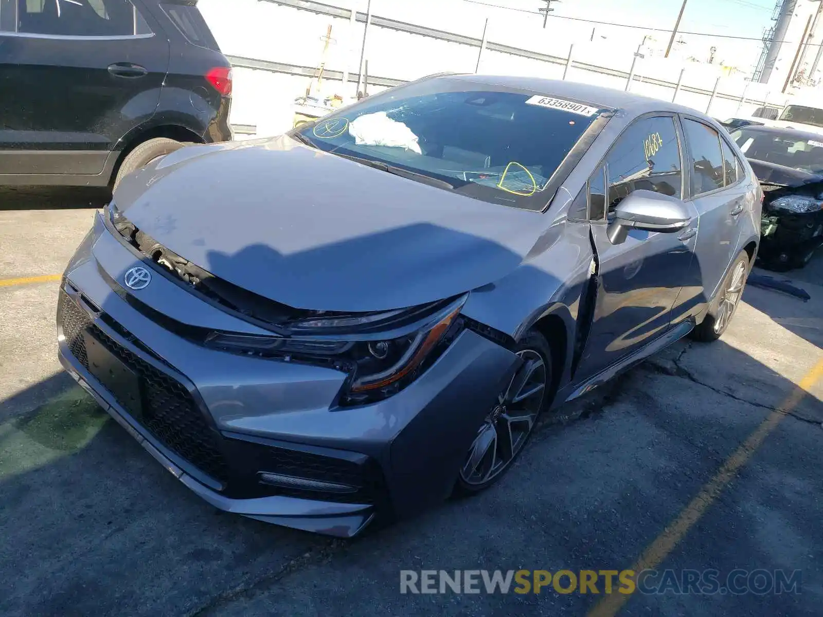 2 Photograph of a damaged car 5YFS4MCE3MP082135 TOYOTA COROLLA 2021