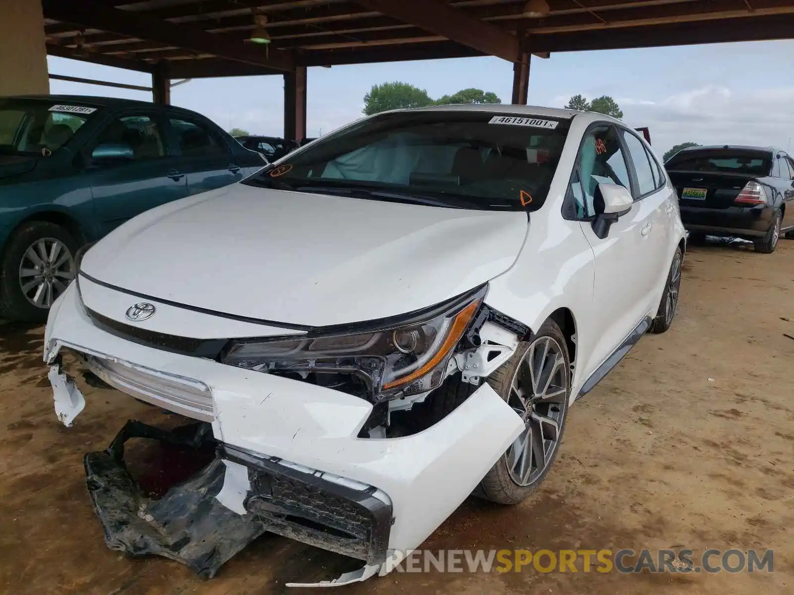 2 Photograph of a damaged car 5YFS4MCE3MP085021 TOYOTA COROLLA 2021