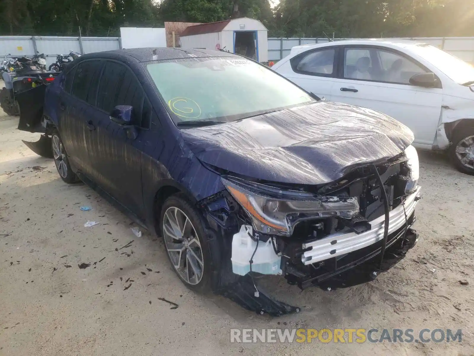 1 Photograph of a damaged car 5YFS4MCE3MP086296 TOYOTA COROLLA 2021