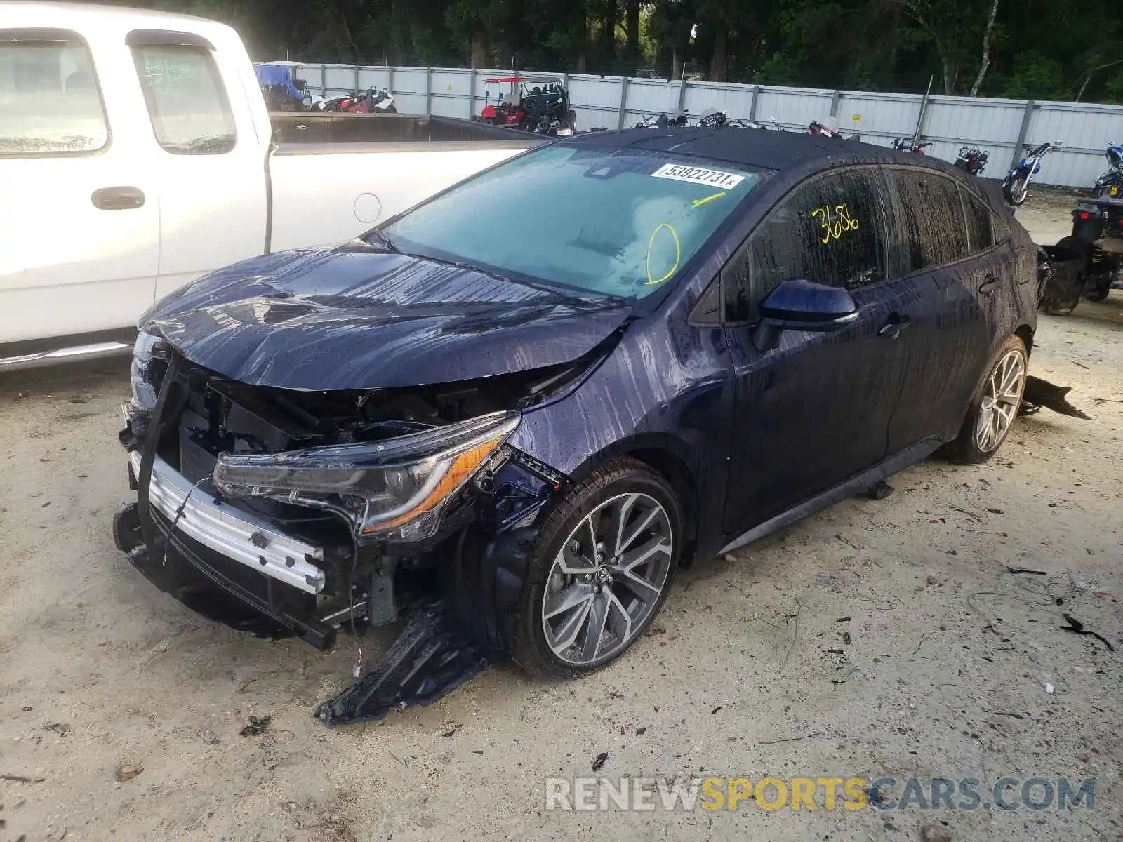 2 Photograph of a damaged car 5YFS4MCE3MP086296 TOYOTA COROLLA 2021