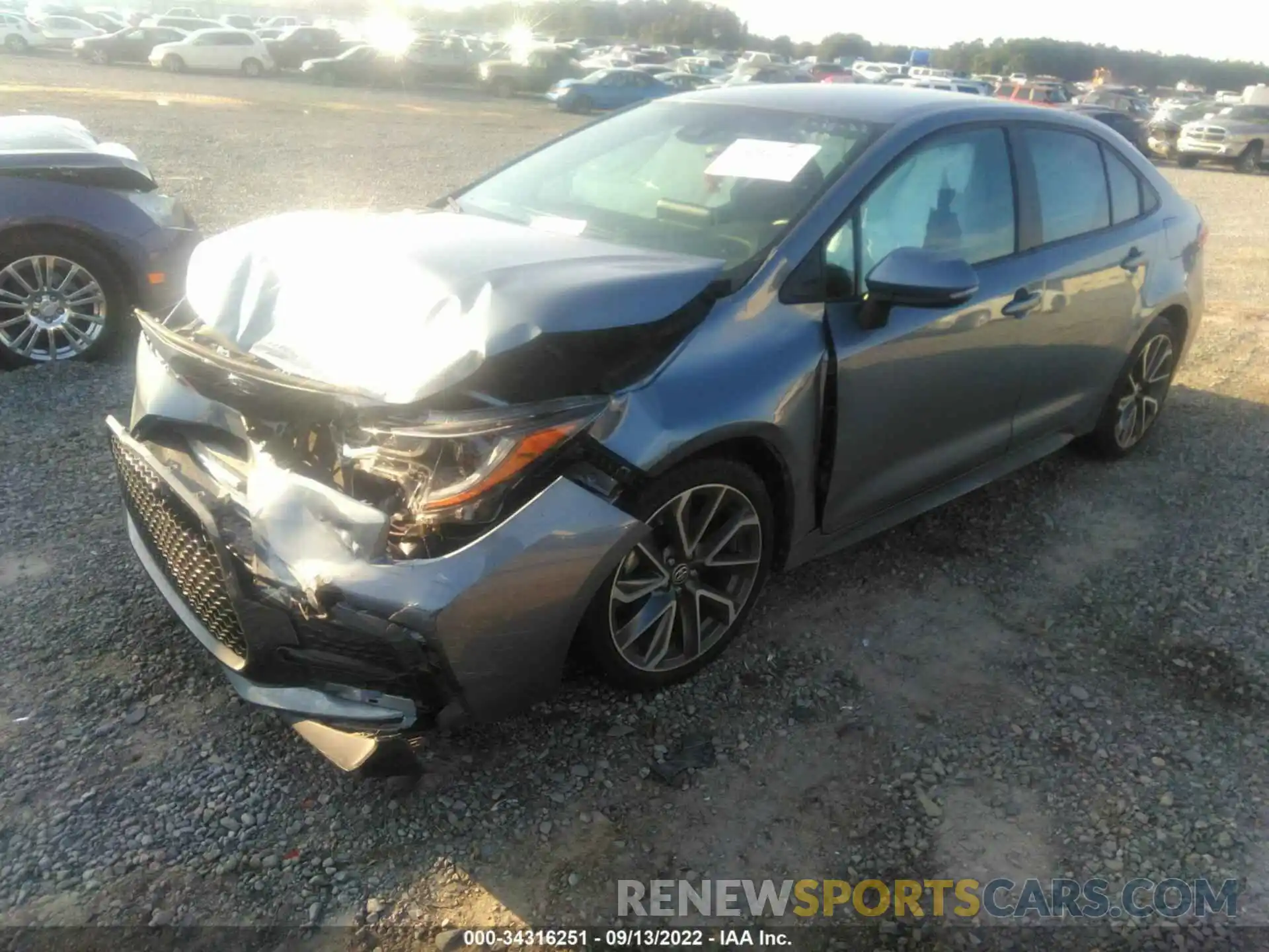 2 Photograph of a damaged car 5YFS4MCE3MP088680 TOYOTA COROLLA 2021