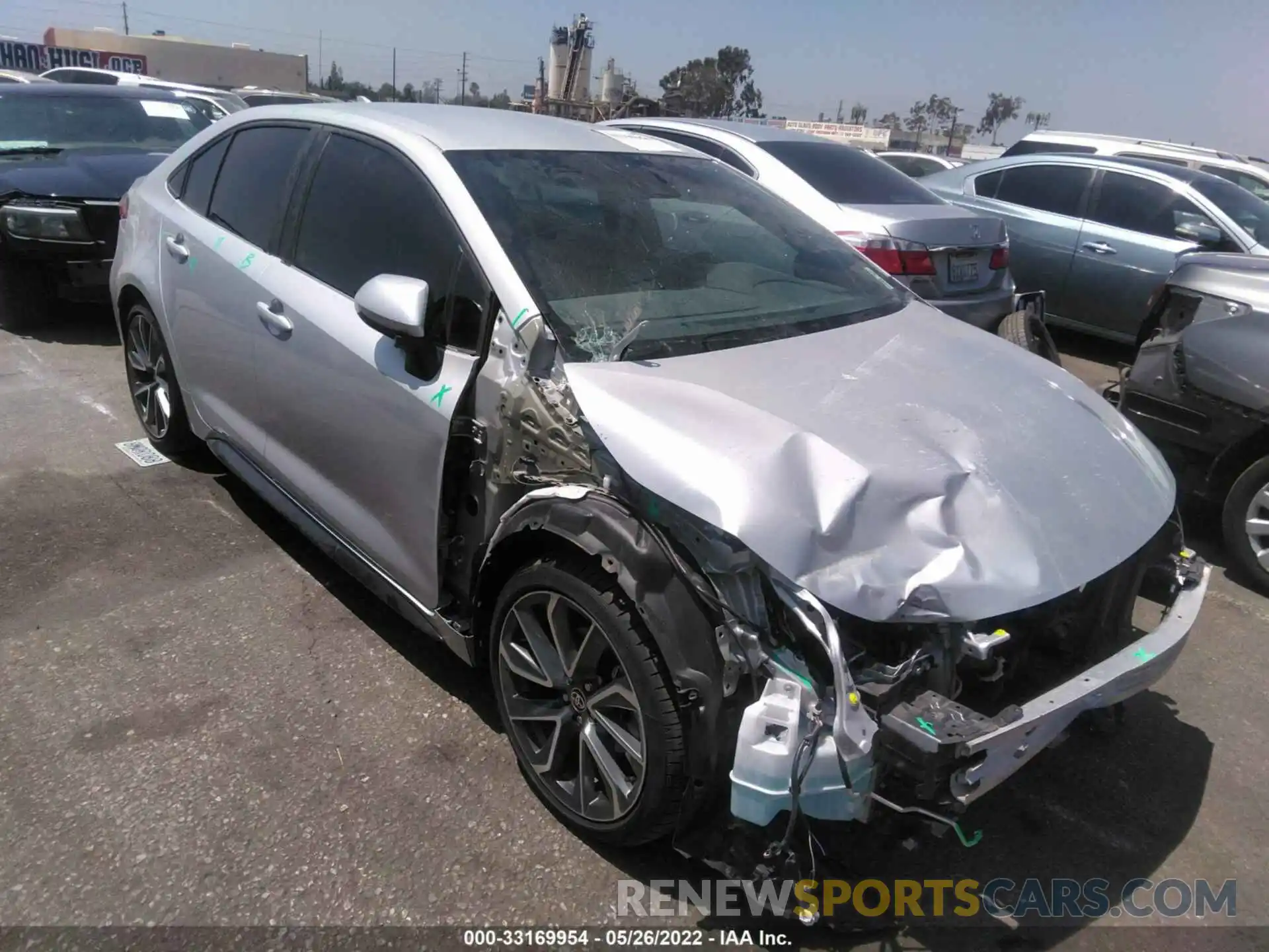 1 Photograph of a damaged car 5YFS4MCE3MP095841 TOYOTA COROLLA 2021