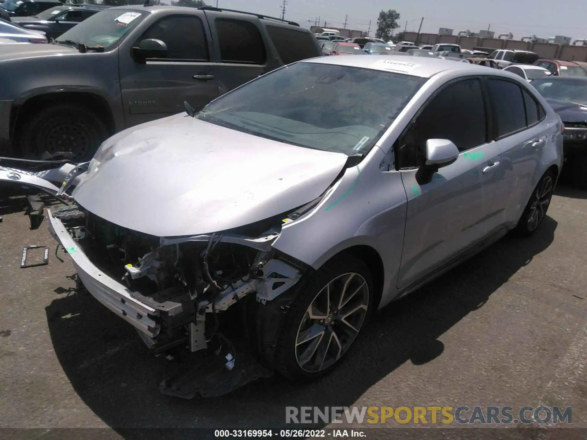 2 Photograph of a damaged car 5YFS4MCE3MP095841 TOYOTA COROLLA 2021