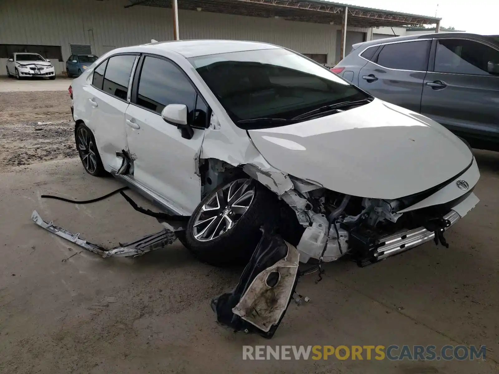 1 Photograph of a damaged car 5YFS4MCE4MP062220 TOYOTA COROLLA 2021