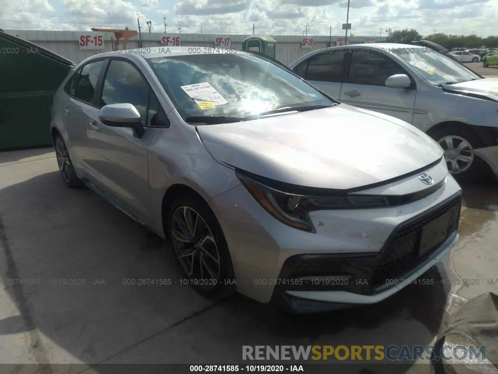 1 Photograph of a damaged car 5YFS4MCE4MP062279 TOYOTA COROLLA 2021