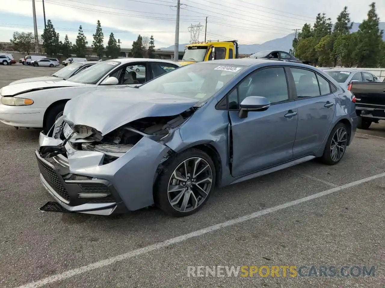 1 Photograph of a damaged car 5YFS4MCE4MP062878 TOYOTA COROLLA 2021