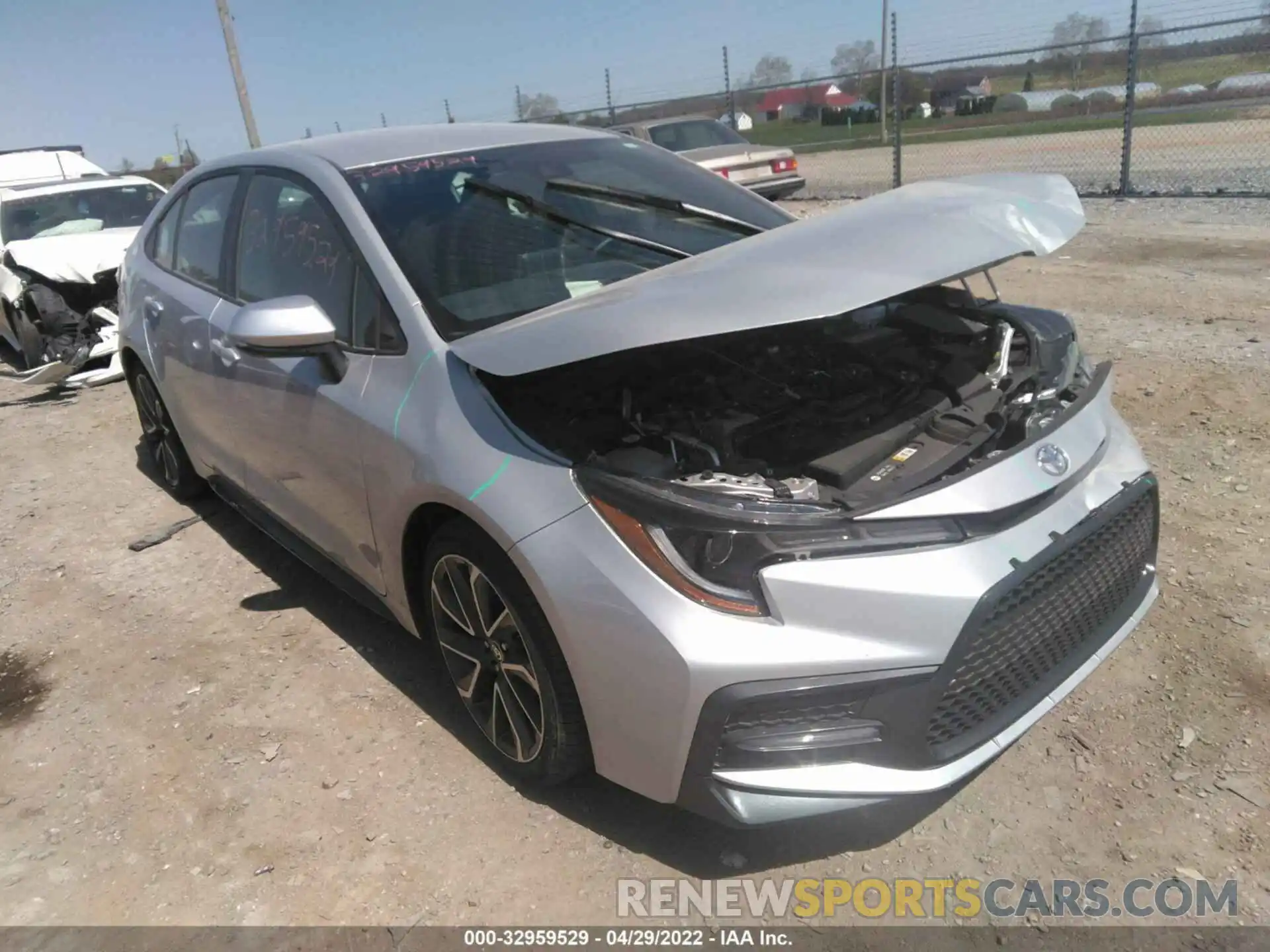 1 Photograph of a damaged car 5YFS4MCE4MP064579 TOYOTA COROLLA 2021