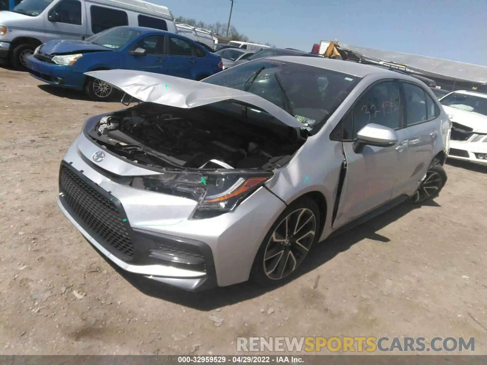 2 Photograph of a damaged car 5YFS4MCE4MP064579 TOYOTA COROLLA 2021